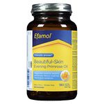 Efamol - Beautiful-Skin Evening Primrose Oil, clinically proven to improve skin moisture, elasticity and firmness, wrinkles and dull skin, naturally rich in GLA - 500 mg 180 Softgel Capsules