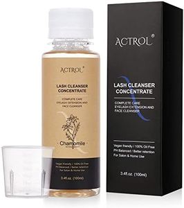 ACTROL Eyelash Cleanser Concentrate 100ml Chamomile Professional Lash Shampoo Foaming Cleanser Paraben & Sulfate Free Non-lrritating Wash for Extensions Lashes with Salon Home Care-Makes 20 Bottles