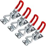 4 Pcs Adjustable Toggle Clamp, Metal Toggle Latch Non-Slip Quick Release Latch Clamps 100kg/220lbs for Cabinet Boxes