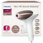 Philips Lumea 8000 Series, IPL Hair Removal Device, Laser Hair Removal Alternative, SenseIQ Technology, 4 Attachments for Body, Face, Bikini and Underarms, Model BRI948/00