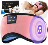 TOPOINT Sleep Mask with Headphones Bluetooth 5.2 Wireless, Sleep Headphones with Microphone Built-in HD Speakers Music, Eye Mask for Sleep Travel Meditation for Men Women Girl Cool Gadgets