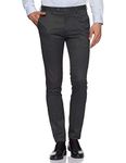 Arrow Newyork Men's Pleat-Front Formal Trousers (ARGT0092B_Grey_32)