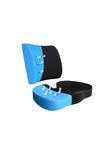 Ergonomic Seat Cushion & Lumbar Support Pillow – Cooling Gel Memory Foam, Breathable Cover, Pain Relief for Office Chair, Car Seat, Gaming & Wheelchair – Back & Tailbone Support
