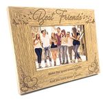 ukgiftstoreonline Best Friends Wooden Photo Frame Gift (4 x 6 Inch)