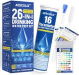 26 in 1 Water Test Kit for Drinking Water 158 Strips, Upgraded Home Water Testing Strips for Well & Tap Water, Detects Hardness, Chlorine, pH, Lead, Iron, Copper & Multiple Water Quality Contaminants