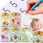 Large Magic Handwriting Practice Copybook, Grooved Handwriting Practice for Kids 3-8, Toddler Writing Practice, Math Calligraphy, Letter Tracing, for Preschool, 9.5" x 6.3", The Beginner Kit