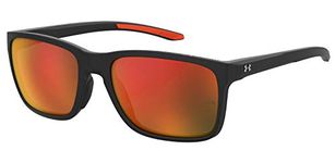 Under Armour Men's Ua 0005/S Sunglasses, Black/Red Multi, 58mm, 19mm