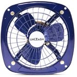 Unleash 9 inch 230 MM Metal Exhaust Fan For Kitchen, Exhaust Fan For Bathroom Kitchen Exhaust Fan, Bathroom Exhaust Fan Ventilation Fan (Navy Blue)