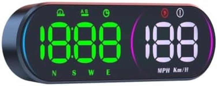 Car HUD Digital Speedometer and Compass Display