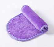 Microfibre Makeup Remover Cloth Face Cleansing Towel 3 Pack (Purple)