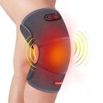 Comfheat USB Powered Knee Massager for Joint Arthritis Pain Relief Heated Knee Brace Wrap with Massage Vibration Warm Compress Knee Heating Pad Adjustable Temperature Auto Off