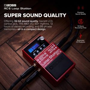 BOSS RC-5 Loop Station Guitar Pedal – Compact Looper Effects