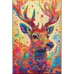 PLAYHILLS Spirit Animal The Majestic Deer 500 Piece Jigsaw Puzzle for Adults & Teens (Age 13+) | Mindful, Relaxing Screen-Free Play | Eco-Friendly Puzzle with Poster, Gift Box