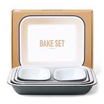 Falcon Enamelware Enamel Bake Set - Pigeon Grey