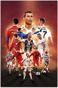 Cr7 Cristiano Ronaldo Footballer Wall Art Posters Canvas Art Poster Print Picture Living Room Mural Bedroom Decoration Painting Fashion Wall Decor for Gym Football Club Fan Gift Unframe 16x24inch 1