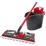 Vileda Ultramax Complete Mop and Bucket Set, Black/Red