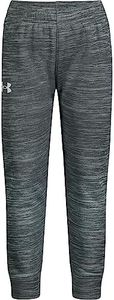 Under Armour Boys' Jogger, Pull On Style, Logo & Printed Designs, Twist-Pitch Gray