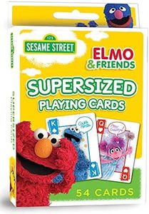 MasterPieces Family Games - Sesame Street Supersized Playing Cards - Officially Licensed Playing Card Deck for Kids and Family
