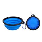 KUTKUT Silicone Collapsible Dog Bowl | BPA Free Dishwasher Safe, Portable Foldable Expandable Travel Bowl | Food Water Feeding Cup Dish for Dogs Cats