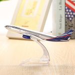 Wh A330 Aeroflot Aircraft 16Cm Airplane Airline Aeroplan Diecast Model Collection Decor Gift, White