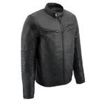 Milwaukee Leather Men's Leather Jacket (Black, XL)