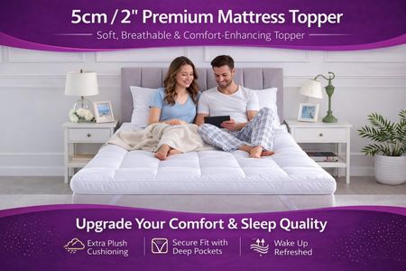 Microfibre Mattress Topper – Small Single Bed, Soft Quilted