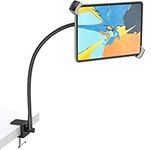 BESTEK Gooseneck Tablet Holder | 360° Adjustable Tablet Stand | Lazy Arm Clamp Mount for Table & Bed | Flexible Bracket Compatible with 9.5-14.5 inches Devices, iPad Air 1 2 3 4 Mini Pro [Upgraded]