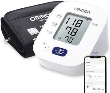 OMRON HEM7142T2 Digital Bluetooth Blood Pressure Monitor – Upper Arm, IntelliSense Technology, Irregular Heartbeat Detection, Cuff Wrap Guide, 14 memory, 3+3 Warranty