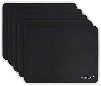 cimetech Tapis de Souris Bureau Tapis Souris Mousepad 23 x 18 cm Ultra Mince améliore la Vitesse et la précision, Base en Caoutchouc Antidérapante, Texturée Résistant à Usure Lavable, Lot de 5