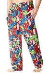 Marvel Pyjama Bottoms Men - Avengers PJ Pants 100% Cotton Nightwear - Official Merchandise (L, Multi)