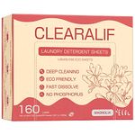 Laundry Detergent Sheets Up to 160 Loads, Magnolia - Great For Travel,Apartments, Dorms,CLEARALIF Laundry Detergent Strips Eco Friendly & Hypoallergenic