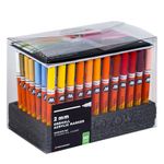 Molotow One4All 127HS Acrylic Marker Complete Set (2.0 mm Line Width, High Coverage and Permanent, Quick Drying, Refillable, for Almost All Surfaces) 74 Pieces Assorted