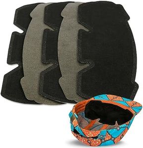 Hat & Helmet Sweat Liners Prevent Sweat on Face & Eyes - Ultra Absorbent Hat Sweat Liner Stops Stains - 3 Layer Hat Sweat Protector - Disposable Hard Hat Liner - Hat Liners Sweat Protection - [5 Pk]