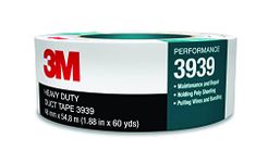 3M 3939 Heavy Duty Duct Tape, Silver, Rubber, 48 mm x 54.8 m, 9.0 mil