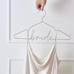 Ginger Ray Gold Metal 'Bride' Clothes Hanger for Wedding Dress 44.5cm