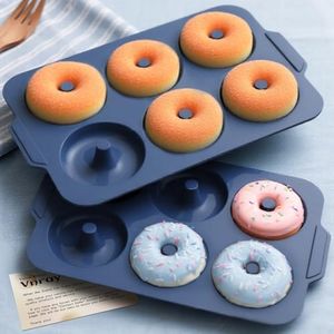 Vnray Nonstick Silicone Donut Pan: 3.5 Inch Doughnut Pan with Metal Frame - Silicone Donut Molds for Baking Gluten Free Glazed Vegan Protein Donuts Bagel - for Oven Kitchen - Home Bakers Housewife