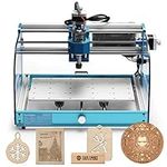 Genmitsu 3018-PROVer V2 CNC Milling Machine, Desktop CNC for Beginner with Limit Switches & Emergency-Stop, Upgraded Z Axis Aluminum Spoilboard, Working Area 284 x 180 x 40mm (11.2 x 7.1 x 1.6 inches)