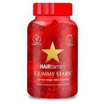 HAIRtamin Vegan Gummy Stars Hair Vitamins | Non-GMO | Natural Biotin Hair Vitamin Gummies to Maintain Healthy Hair Skin & Nails | Multivitamin Supplement to Help Maintain Healthy Looking Hair