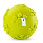 Foodie Puppies Latex Rubber Squeaky Dog Chew Ball Toy - (Claw Ball, Large) Fetch Sound Ball Toy for Medium to Large Dogs & Aggressive Chewers, Paw Design Helps to Clean Teeth (Diameter, 7.5cm)