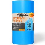 Frisco Craft Stencil Film / Stencil Vinyl Roll Compatible with Cricut, Silhouette, Cameo, Craft Cutters 12" by 60 FEET