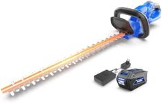 WILD BADGER POWER Hedge Trimmer 40V 24” Cordless, Powerful Electric Hedge Trimmer, 2.0Ah Battery and Charger Included