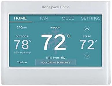 Honeywell Home RTH9600WF Smart Color Thermostat Energy Star Wi-Fi Programmable Touchscreen Alexa Ready - C-Wire Required, Not Compatible with Line Volt Heating