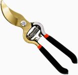 GARDEN GURU Indestructible Titanium Garden Clippers - Professional Bypass Hand Pruner Pruning Shear with Comfort Grip Handles for Gardening, Trimming, and Yard Work - Hardened Steel & Titanium Blade