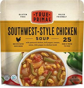 True Primal Southwest-Style Chicken Soup 8-pack, Ready to eat, Bone broth, Gluten free, Paleo, Pastured chicken, Whole30