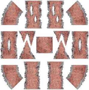 Stratagem Dirt Paths Neoprene Tabletop Wargaming Scenery - Miniatures Game Road Terrain for RPGs, Modular Strategy Battlemat