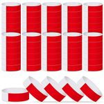 ASTARON Event Wristbands 200 Pcs Paper Wristbands for Events Waterproof Event Bracelets Arm Bands Red Party Wristbands for Events Clubs Lightweight Concert Wristbands