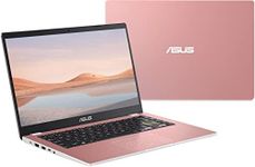 2022 ASUS 14" Thin Light Business Student Laptop Computer, Intel Celeron N4020 Processor, 4GB DDR4 RAM, 64 GB Storage, 12Hours Battery, Webcam, Zoom Meeting, Win11 + 1 Year Office 365, Rose Gold