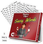 Poetry Tiles Word Magnets - Sassy Words Fridge Magnet Set - 536 Sarcastic, Judgmental, Shady Magnetic Words Kit for Refrigerator Poems and Stories - Funny Fridge Magnets for Adults with Spunk