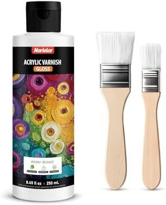 Nariolar Gloss Varnish for Acrylic Painting - 8.5 fl oz / 250 ml Artists Acrylic Varnish, Non-Yellowing, Anti-Crazing, Ultra High Gloss Finish, Fast Drying, Durable Protection for Artists
