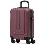 Flight Knight Premium Hard Shell Lightweight Cabin Suitcase - 8 Spinner Wheels - Built-in TSA Lock & USB Port - Luggage Approved for Over 100 Airlines Including easyJet, Ryanair & Jet2-55x35x20cm